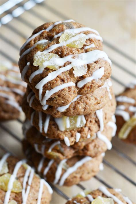 Vegan Candied Ginger Cookies for Christmas - The Colorful Kitchen