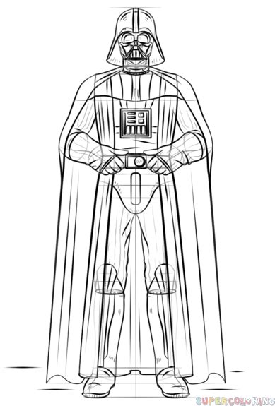 How to draw Darth Vader | Step by step Drawing tutorials