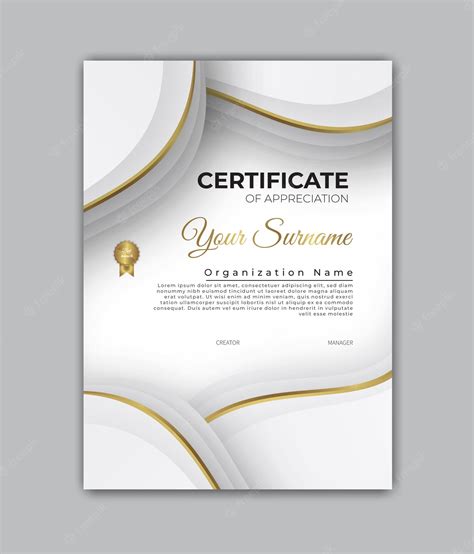 Premium Vector | Certificate design diploma template