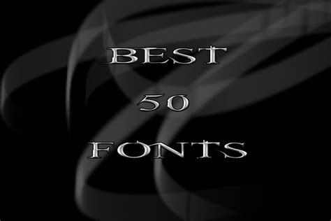 Best 50 Fonts ever by krkdesigns on DeviantArt