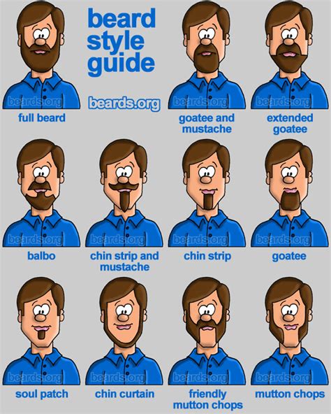 Movember Beard Styles – ChartGeek.com