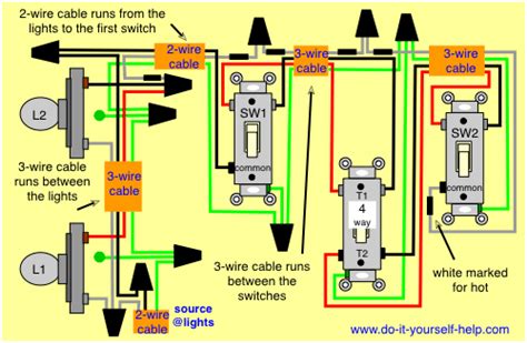 How To Wire Multiple Light Switches Diagram