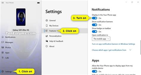 Turn On or Off Android Notifications in Your Phone app on Windows 10 ...