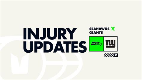 2023 Seahawks Injury Updates For Week 4 at Giants: