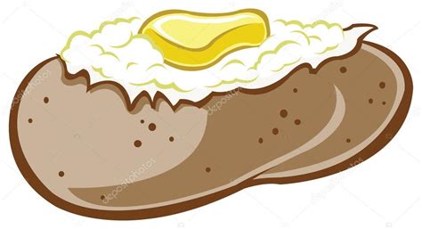 Baked potato — Stock Vector © SlipFloat #21582809