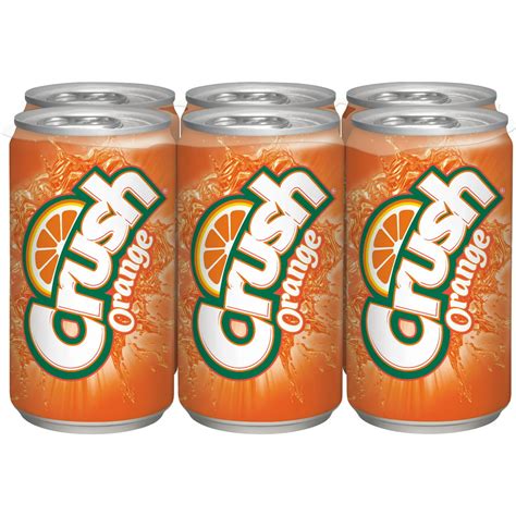 Crush Orange Soda, 7.5 fl oz cans, 6 pack - Walmart.com - Walmart.com