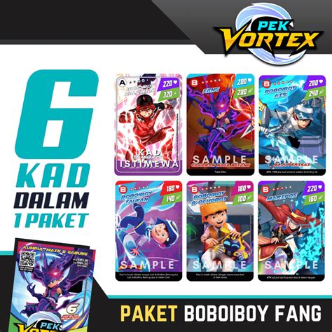 BoBoiBoy Galaxy Card: Pek Vortex (54 Kad) | Monsta Store