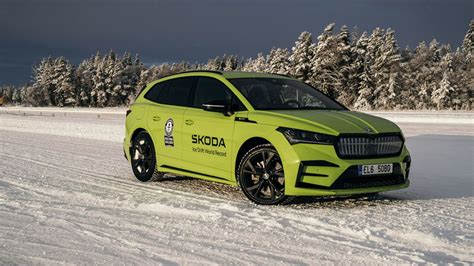 The Skoda Enyaq vRS Sets A New Drifting Guinness World Record