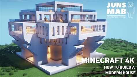 Minecraft ::A real architect's building base in Minecraft tutorial / Modern base #110 - Game ...