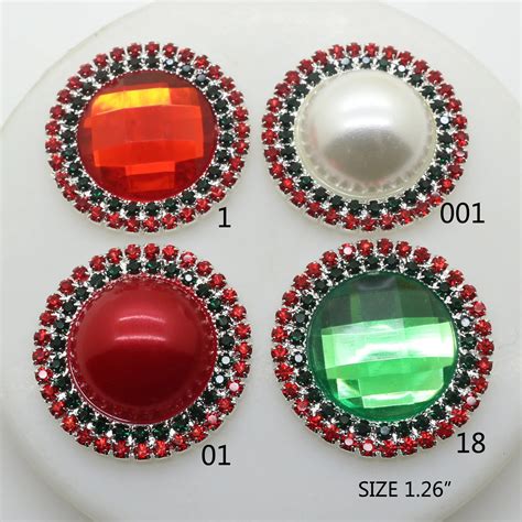 Aliexpress.com : Buy 20 Pcs Round Rhinestone Buttons Embellishment For Handmade Ornaments ,flat ...