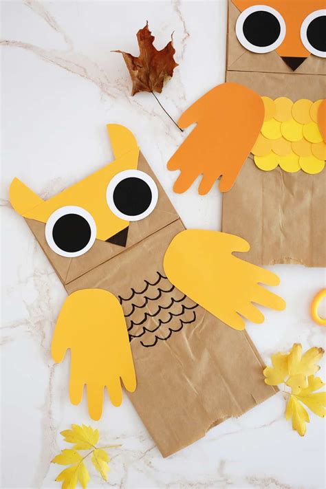 Make a Paper Bag Owl Puppet