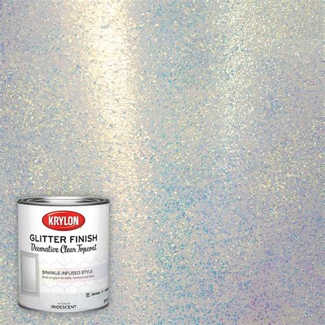 Krylon Iridescent Latex Glitter Paint (1-Quart) in the Craft Paint department at Lowes.com