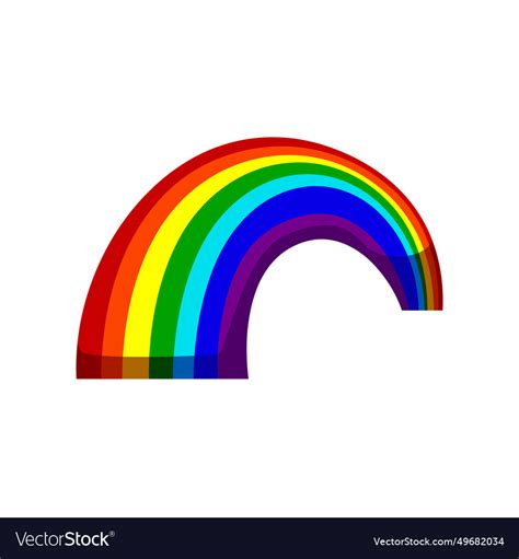 Sky rainbow cartoon Royalty Free Vector Image - VectorStock