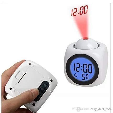 White ABS Digital Projector Clock, Size/Dimension: 120 X 100 mm (h X W ...