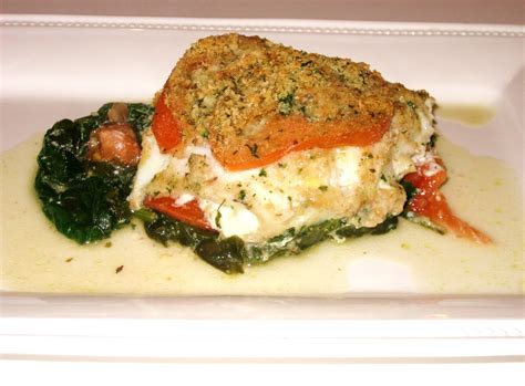 Everything Tasty from My Kitchen: Baked Haddock with Spinach and Tomatoes