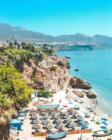 Best European Beaches - Nerja, Spain Nerja Spain, Spain Travel, Beaches, Dolores Park, European ...