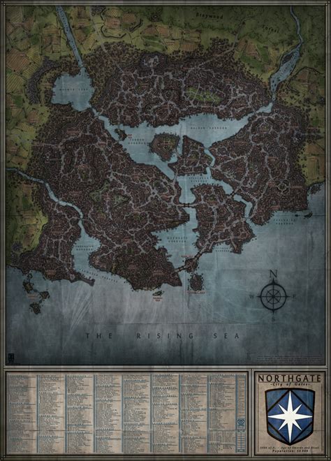 Northgate - City Map by Levodoom on DeviantArt