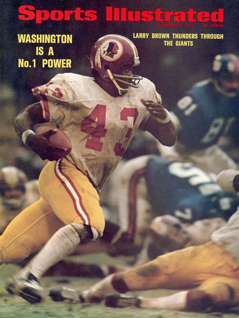 Washington Redskins Larry Brown... Sports Illustrated Cover Photograph by Sports Illustrated