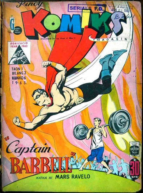 Mars Ravelo | Captain Barbell | Vintage comics, Comic book cover, Manga ...