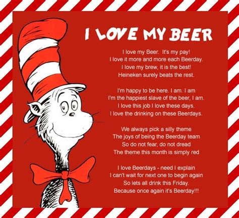 Dr Seuss... meets Beerday. | Dr seuss quotes, Funny quotes, Sarcastic quotes