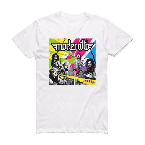 Moderatto Grrr Album Cover T-Shirt White – ALBUM COVER T-SHIRTS