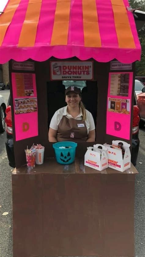 Trunk or treat Dunkin’ Donuts Drive thru window | Trunk or treat ...