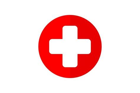 Cross red healthcare illustration, medical hospital icon (925983) | Icons | Design Bundles in ...