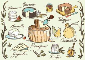 Italian Traditional Cheese Stock Clipart | Royalty-Free | FreeImages