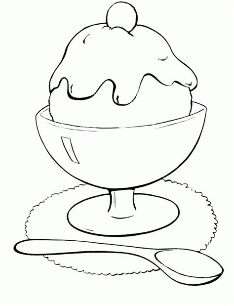 Ice Cream In A Bowl Coloring Pages - frustratedeekeng