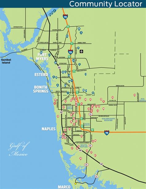 Map Of Bonita Springs And Naples Florida | Printable Maps