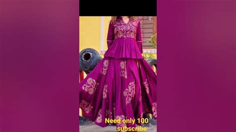 stylish ghaghra kurti #trending #ghaghara @POLITICIA_FEVER - YouTube