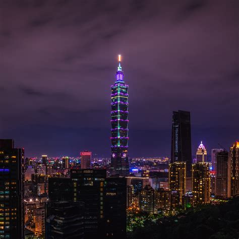 Taipei 101 Wallpaper 4K, City Skyline, Skyscraper