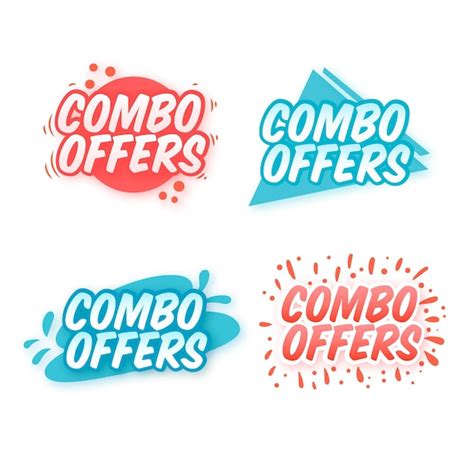 Premium Vector | Combo offers - labels