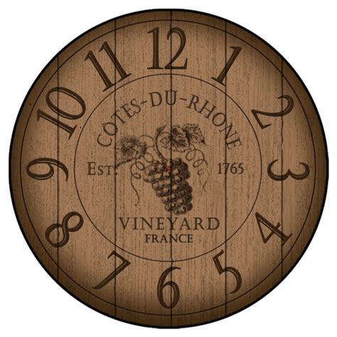 Wine Wall Clock | Barrel Wall Clock | The Big Clock Store