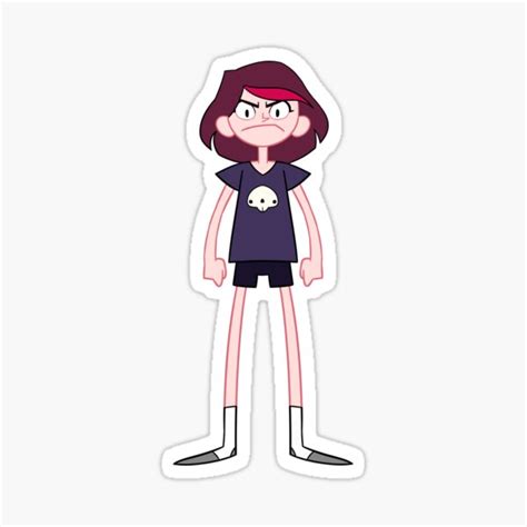 "Indignant Cartoon Girl" Sticker for Sale by Art-of-MCC | Redbubble