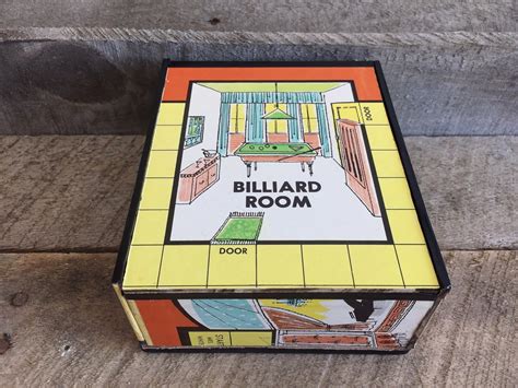 Vintage Clue Game Board Boxes The Billiard Room Box