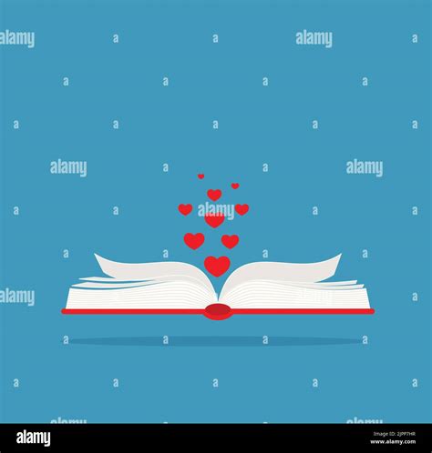 Open book icon. Concept of love story, literary fiction genre EPS 10 Stock Vector Image & Art ...