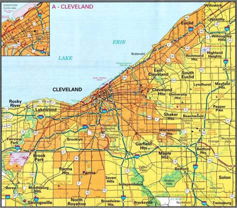 Map Of Cleveland Ohio Neighborhoods | Maps Of Ohio