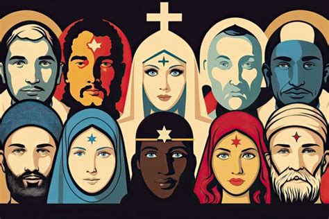 Different Religions People Together Clipart