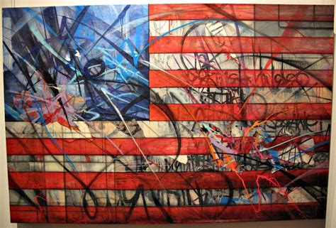 Seventh Letter Saber American Flag Graffiti Artist Street Art Best ...