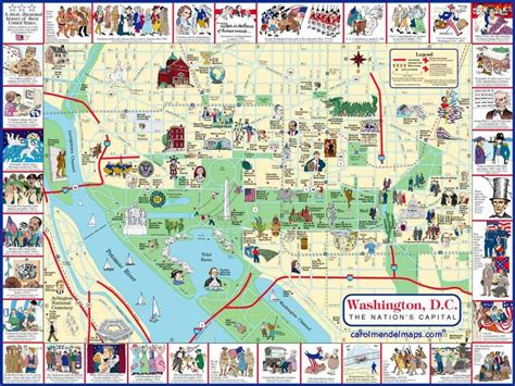 Washington dc map - Wa dc map (District of Columbia - USA)