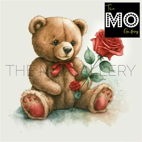 20 Teddy Bear Portraits Instant Download PNG Files Card Making - Etsy