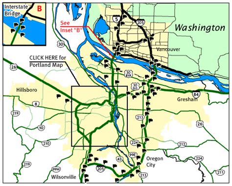 Portland Metro Map - ToursMaps.com