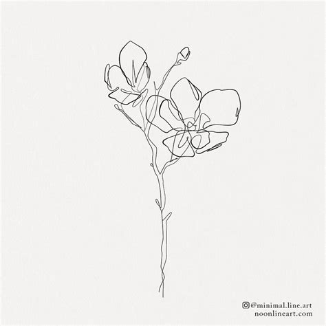 Flower Blossom No. 2 | Tattoo Permission Form - Noon Line Art