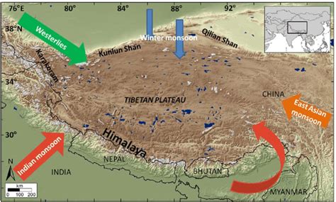 Tibet Plateau Map