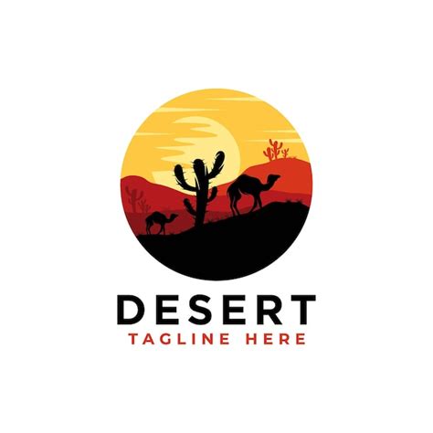 Premium Vector | Desert logo design template