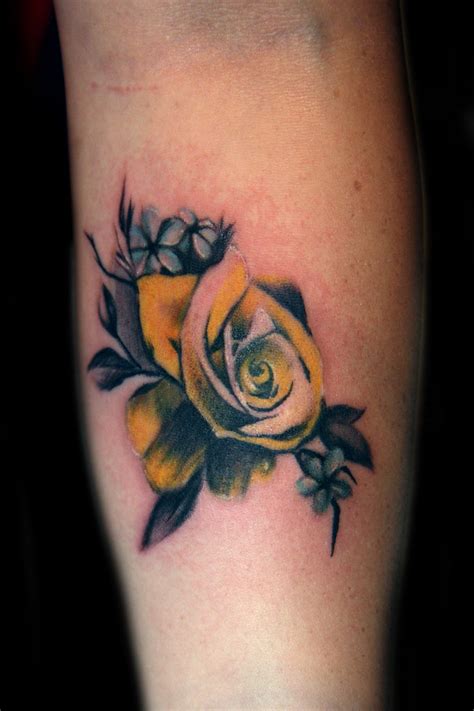 vintage yellow rose tattoo | I tattoo at Tattoo Boogaloo in … | Flickr
