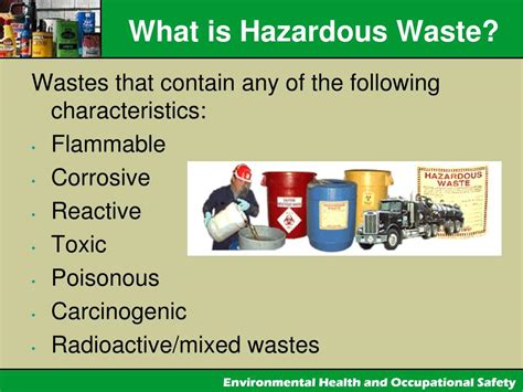 PPT - Hazardous Waste & Emergency Procedures PowerPoint Presentation ...