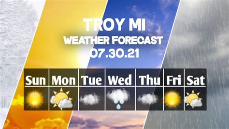 Weather Forecast Troy, Michigan Troy weather Forecast 07/30/2021 - YouTube