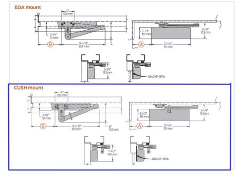 LCN Door Control 4040XP HCUSH – Door Closer with Built in Stop and Hold ...